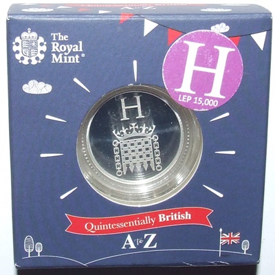 2018 Silver Proof Ten Pence - The Great British Coin Hunt - H - Click Image to Close